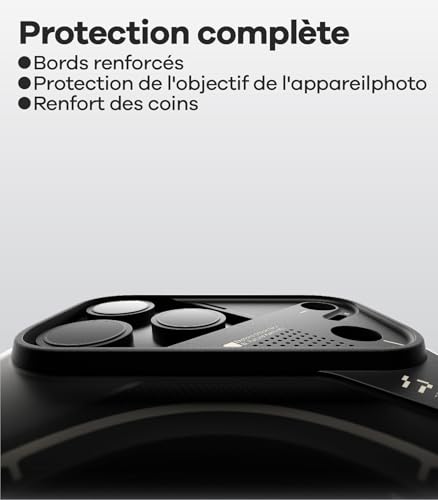 Coque iPhone 17 Pro anti-chute pour éviter les bris d'écran et sécuriser MagSafe