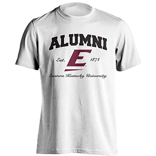 Eastern Kentucky University Colonels EKU Dad Proud Parent Short Sleeve White T-Shirt Medium