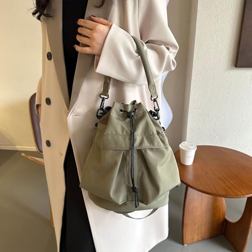 Fashionable Women's Bucket Bag Oxford Cloth Large Capacity Shoulder Bags Handbag For Office Shopping Or Casual Travel Elegant4