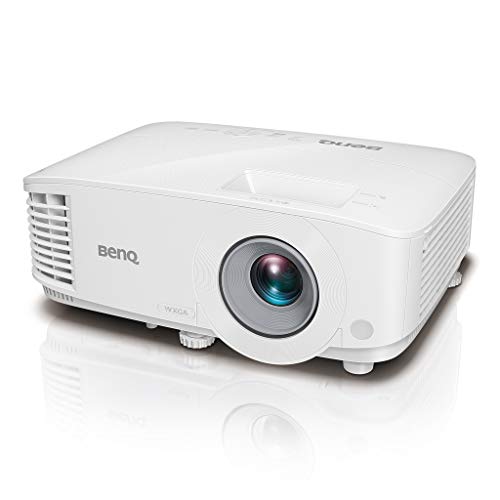 BenQ Projecteur de bureau WXGA 3600 lumens (MW550), DLP, 1280 x 800, haute luminosité, contraste élevé 20 000:1, double HDMI, VGA, Keystone, configuration facile, technologie SmartEco