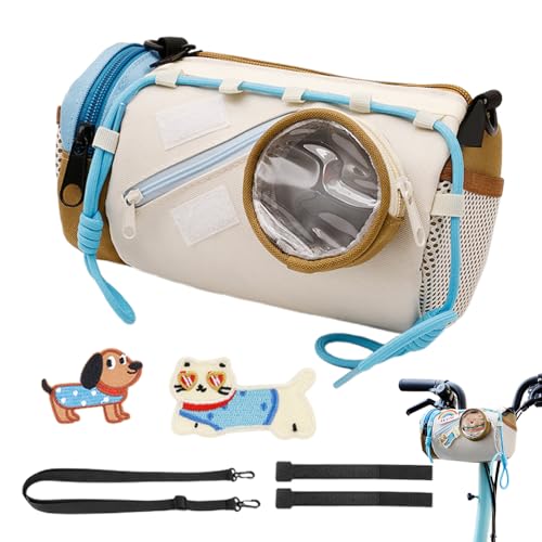 Bolsa Delantera para Bicicleta, Bolsa Delantera Impermeable de Bicicleta de 2 Litros, Bolsa de Bicicleta Multifuncional para Carretera Montaña Viajes al Aire Libre Hombres y Mujeres