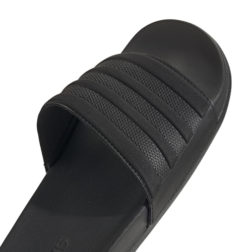 Image of adidas Unisex-Adult Adilette Comfort, Black /Black /Black, 15