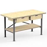 Werkbank universal einsetzbar als Arbeitstisch, Packtisch, Montagetisch - AUPROTEC Qualität Made in Germany
