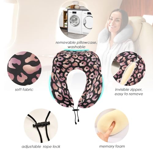 Almohada Espuma Viscoelástica Leopardo Rosa miniatura 2