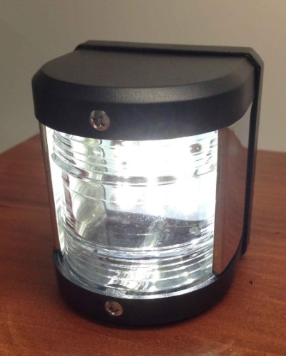 Pactrade Marine Boat Pontoon LED Navigation Light Black ABS Plastic Housing Boats Up to 12M Waterproof IP:66 Surface Mount 2NM (Stern)