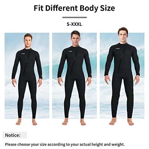 Wetsuit Women Men, Full Body Wetsuit 3Mm Neoprene Keep Warm, Diving Suit Zip Wetsuit For Diving Surfing Snorkeling Kayaking Swimming #TOP4