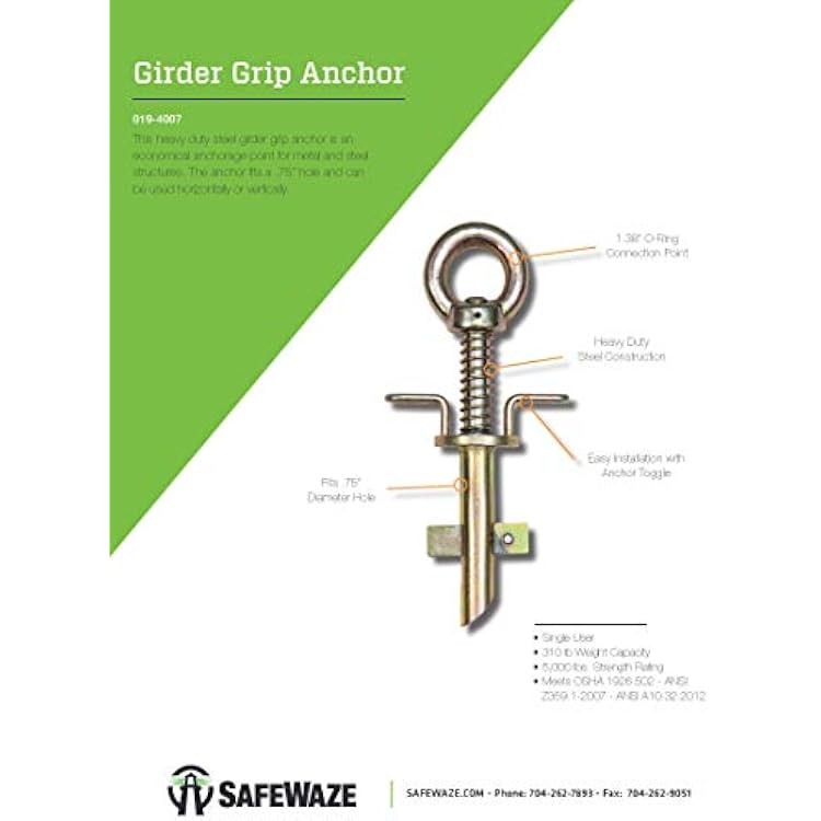 Safewaze 019-4007 Girder Grip Anchor