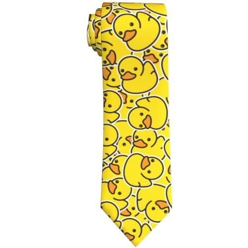 GONGTAOMO Yellow Funny Duck Mens Novelty Necktie Ties Funny Neckties Fashion Neck Ties Wedding Business Party Gifts