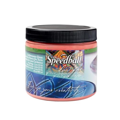 Speedball 004023 Earthenware Glaze, Red, 16 oz