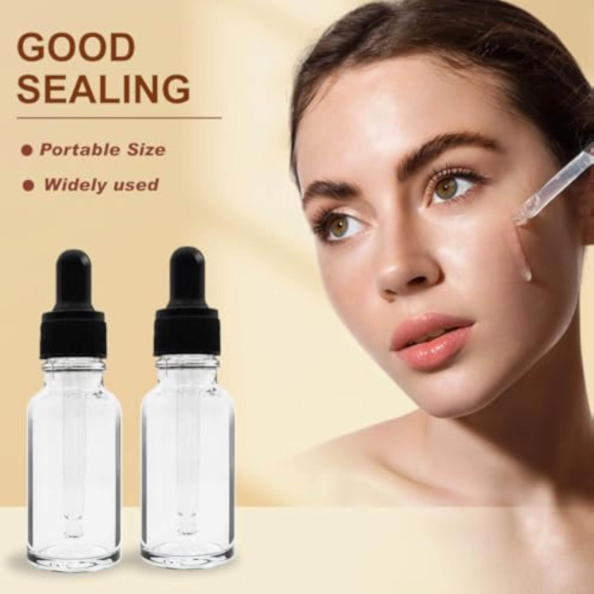 5Pcs 10Ml Plastic Dropper Bottles for Essential Oils