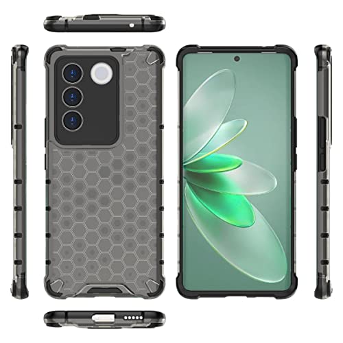 Image of Glasgow Back Case Cover Designed for [ Vivo V27 Pro 5G / V27 5G ] - Black