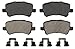 Wagner QuickStop ZD1307 Ceramic Disc Pad Set, Rear