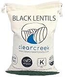 Lentils | Black Beluga | 4 lb Bag | Non-GMO | Kosher | Vegan | Non-Irradiated