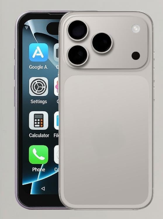 17 Pro Mini Mobile Phone with 4.5 Inch AMOLED Display, 512GB ROM Storage, 8GB RAM, Dual SIM, 13MP+30MP Camera, Compact Small Size Android Smartphone (WHITE)