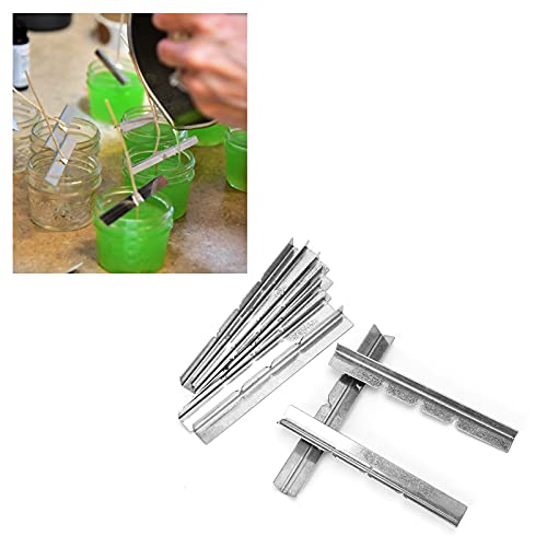 10 piezas soporte para mechas de vela de acero inoxidable miniatura 2
