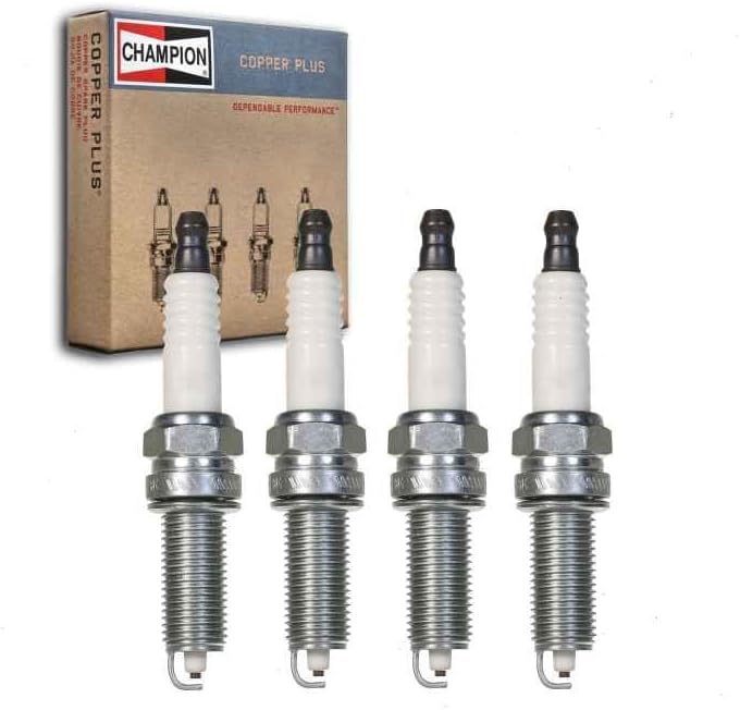 4 bujías Champion Copper Plus compatibles con Kia Optima 2.0L 2.4L L4 2011-2018 cable de encendido secundario