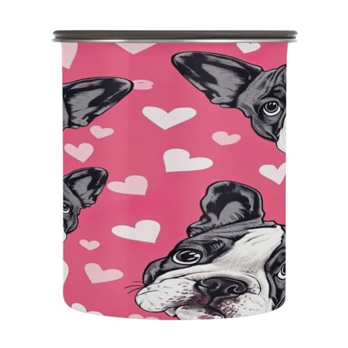 Contenedor hermético para café de acero inoxidable Qilmy 17oz miniatura 2