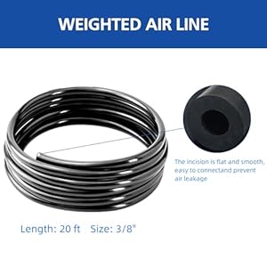 Luckerain Pond Aerator Water Garden Pond Air Pump Koi Pond Pump 16000 Gallons Complete Pond Aerators for Outdoor Ponds,2 Weighted Air Line and 2 Submersible Diffuser Stick,Black Luckerain Pond Aerator Water Garden Pond Air Pump Koi Pond Pump 16000 Gallons Complete Pond Aerators for Outdoor Ponds2 Weighted Air Line and 2 Submersible Diffuser StickBlack