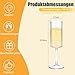 TOLASTO Ribbed Champagner Gläser – Sektgläser - 6er Set, je 185 ml, Eleganter Champagnerkelch ideal für Sekt & Prosecco, Spülmaschinenfest Modern