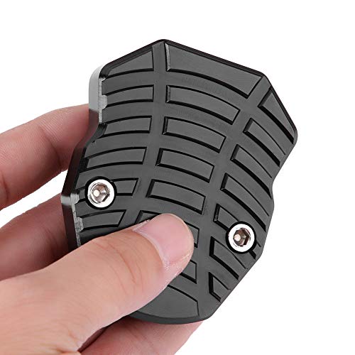 Extension de béquille moto antidérapante universelle pour stabiliser votre deux-roues noir