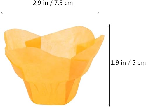 Miniatura 4 de Cabilock 100 piezas de huevos para muffins, revestimientos de muffins de pergamino, papeles para magdalenas de boda, envoltorios de mini muffins,