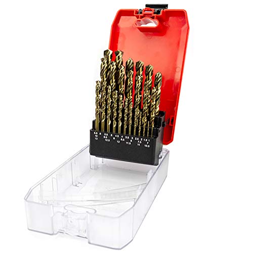 NORTOOLS Metallbohrer 25 Stück HSS M35 Cobalt 5% vollständig geschliffene Bohrer 1,0-13 mm Cover