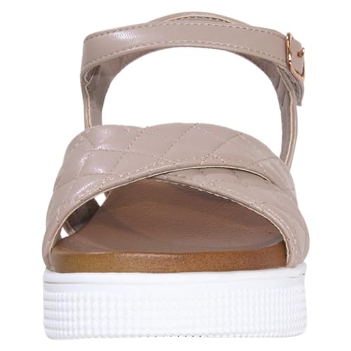 Mia Kids Little Girls Magy Sandals Blush Platform Strappy Shoes Sz. 22