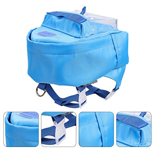 Mochila Balacoo Pet TPE impermeável de tecido de nylon para cães para viagens ao ar livre, animais d