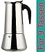 Produktbild Espressokocher Espressobereiter für 9 Tassen - 450ml - Edelstahl - Gas oder Elektroherd