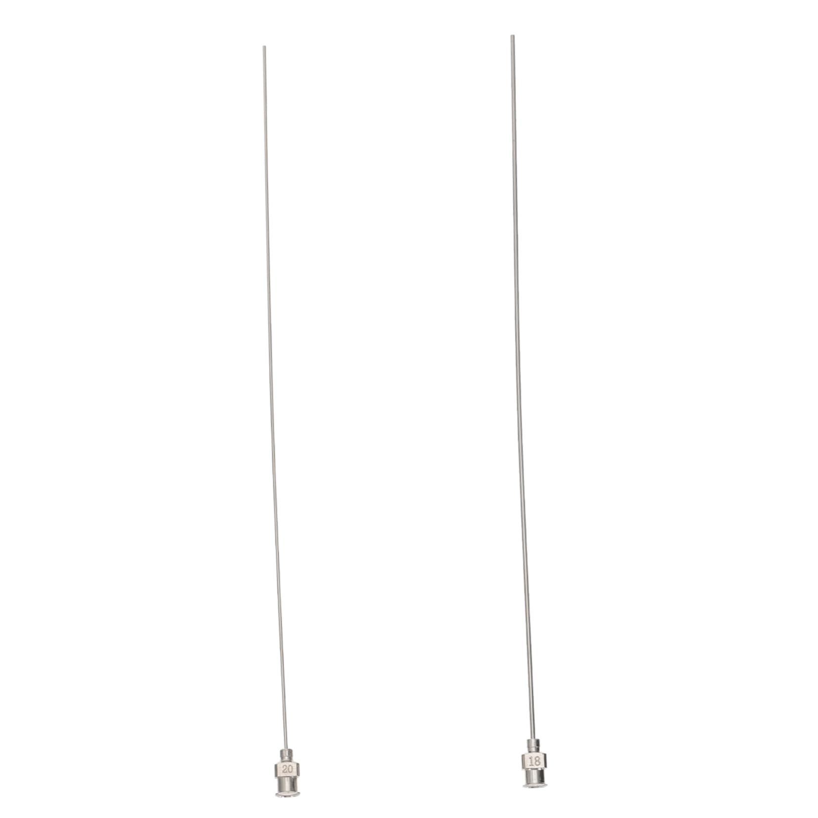 VILLFUL 2pcs Flat Dispensing Slips Lock Tip Dispenser Dispensing Tips Dispensing Glue Dispensing Needles Lock Stainless Steel Silver