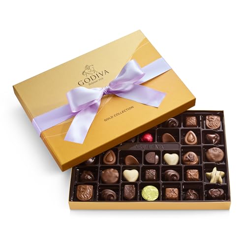 Godiva Chocolatier Orchid Ribbon 36-Piece Assorted Chocolate Gift...