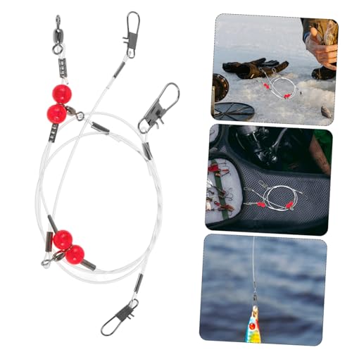 12 piezas líderes de pesca alta resistencia en nylon para cebo miniatura 7