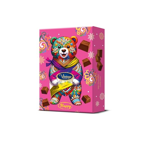 Image of Vintage Luxury Teddy Happy Milk Chocolate, 1.76 oz ℮ 50 g