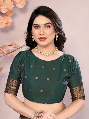 Image of Avantika Fashion Women's Kanjivaram Style Soft Silk Banarasi Sarees With Blouse Piece For Women