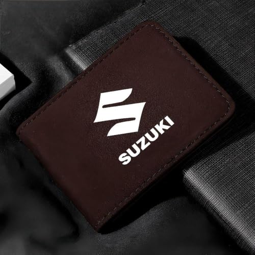 Car Registration Insurance Holder for Suzuki Swift MZ/EZ/FZ/NZ/RZ/AZ 2005-2014,Exclusive Logo Wear-Resistant Durable Folder Store ID Documents Driver's License Vehicle Document Storage,B