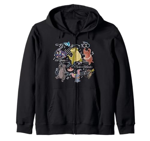 Louis & Friends D100 Zip Hoodie Disney 100 Years of Music sweat zippé