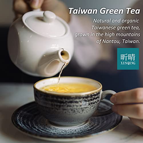 Xin Qing Taiwan Green Tea Taiwan high mountain Green Tea Loose Taiwan Tea | Naturally Sweet and Not Bitter 200g/7.05oz