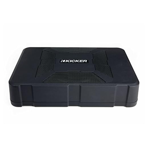 Kicker 11HS8 8 150 Watt Hideaway Compact Car Audio Powered Subwoofer Sub HS8