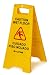 Alpine Industries 24" Caution Wet Floor Sign Yellow