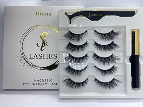 SiLashes Magnetic Eyelashes Kit, Black