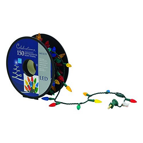 Celebrations Inliten SG B0088OG2XO US Multi-Color Celebrations 47866-71 LED 150 C6 Indoor/Outdoor Lights