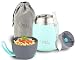 Milu Termo para Comida 300ml, 440ml, 450ml, 650ml, 800ml Taza Aislada, Botella de Acero Inoxidable Aislada para Alimentos, Beber y sopa de los niños de adultos A prueba de fugas Térmico (450ml/Menta)