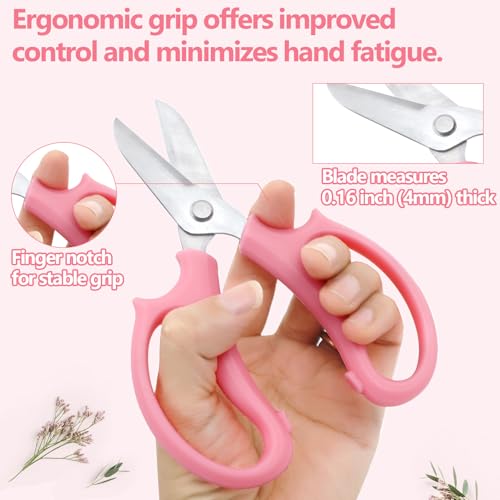 12 tijeras para flores de acero inoxidable miniatura 4