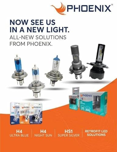 Image of PHOENIX Bright Eye HS1 Headlight Bulb for Activa, Jupiter, Access & Other Scooters, 12V 45 /40W Halogen, 90% Extra Light, Pack of 1