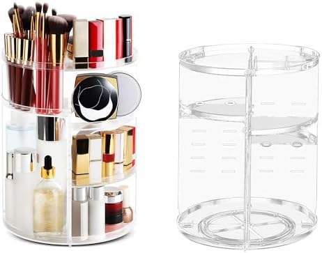 Organizador del Maquillaje Organizador de Cosméticos con Rotación...