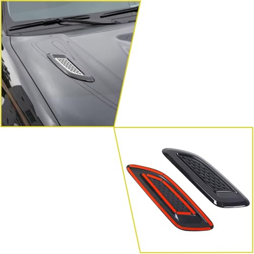 Grille d'évent de capot Dodge Durango 2011-2025 accessoire avant carbone - 5