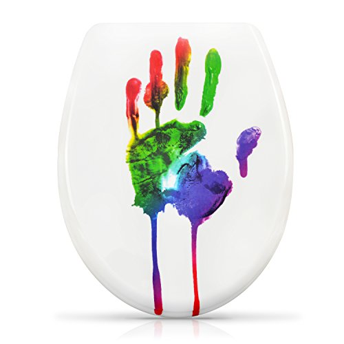 Sedile wc fantasia e chiusura ammortizzata