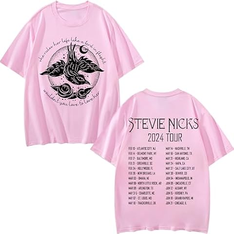 Stevie Live On Tour 2024 Pink T-Shirt Cover