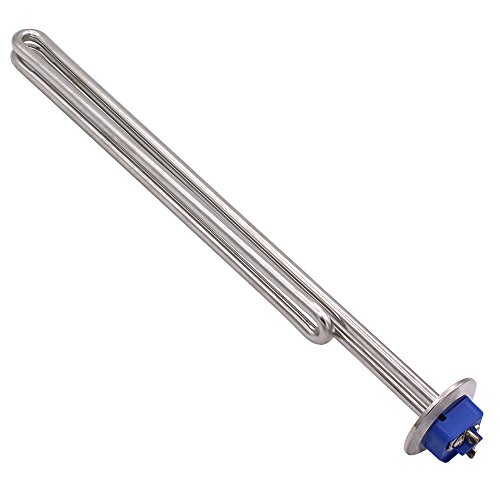 Aiicioo 220-240v 5500w Elemento calentador de Agua Acero Inoxidable de Grado Alimentario Calentador de Agua 1.5pulgada Tri-clamp Water Heater Element Heating Element