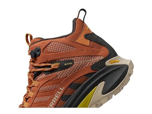 Image of Merrell Moab Speed 2 Mid GTX Shoes for Men - Gore-TEX Technology - Mesh Lining and Upper Clay 8.5 M